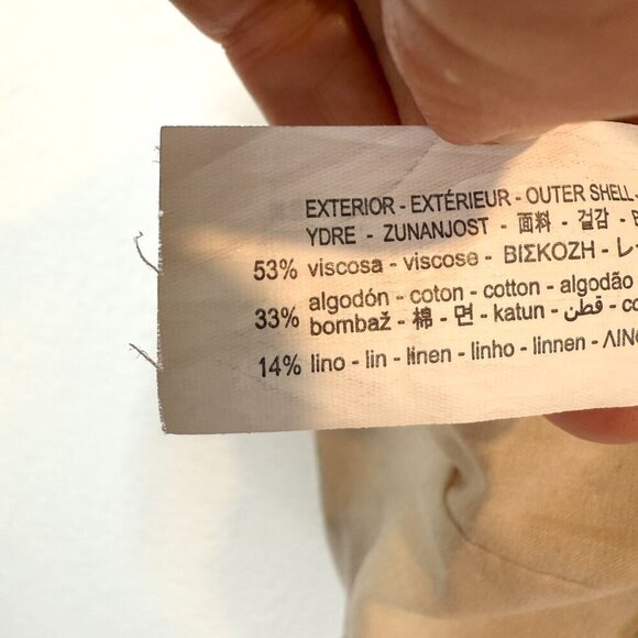 Zara Linen Blend Mini Vest Dress Cream Small - Picture 14 of 16